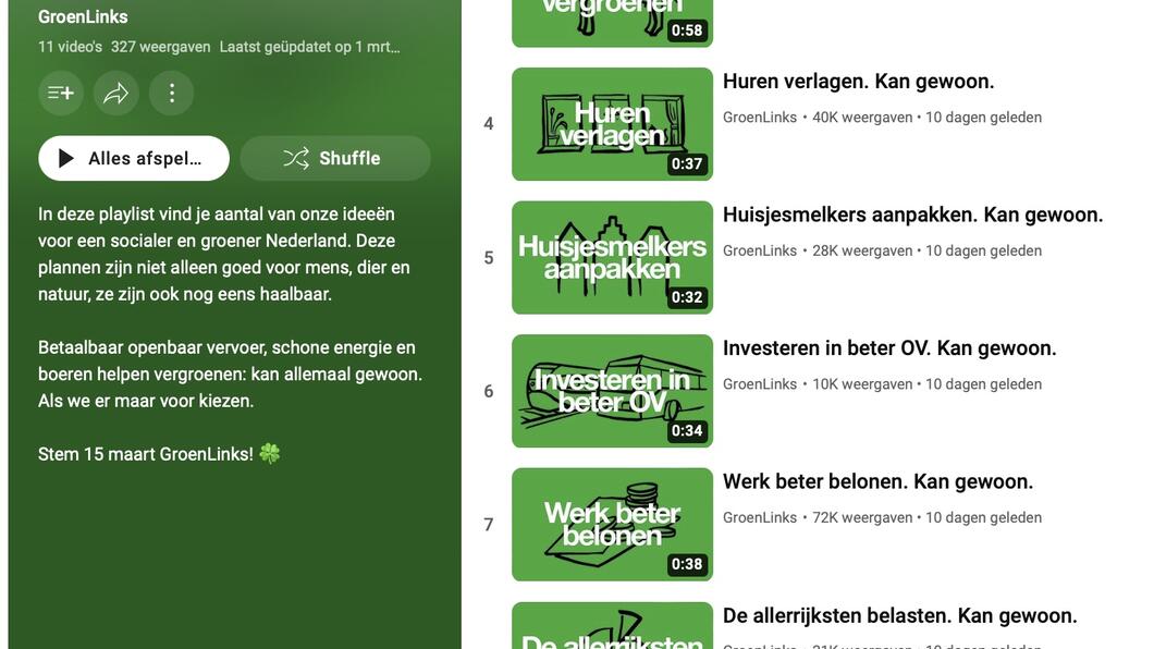 10 thema's in korte video's