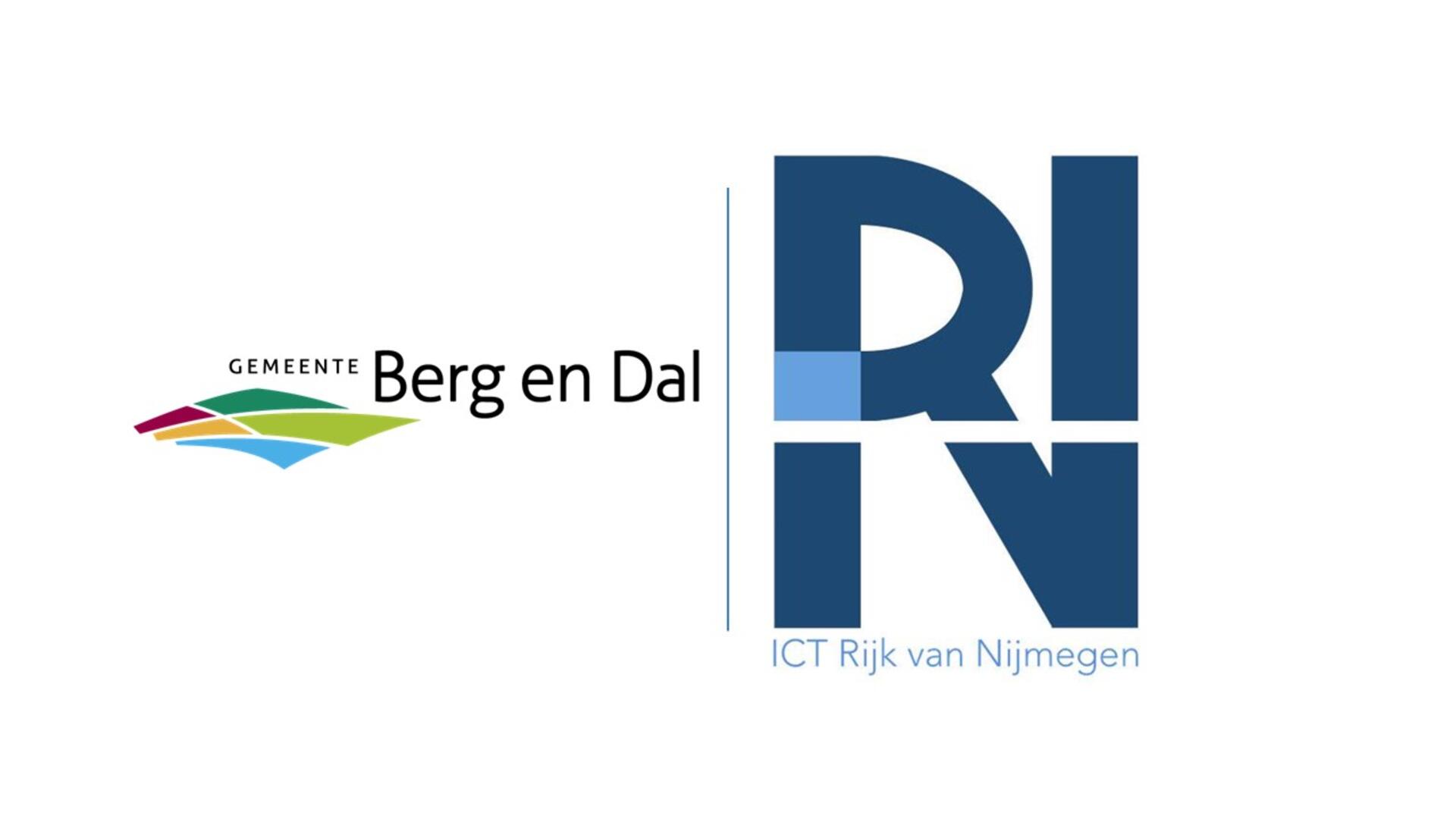 Logo's Gemeente Berg en Dal en ICT Rijk van Nijmegen