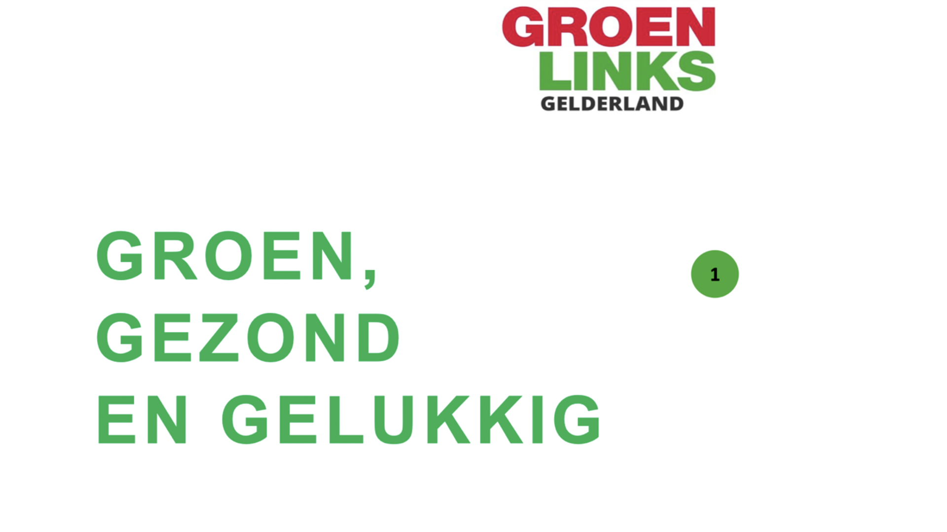 Eindversie verkiezingsprogramma GL Gelderland 07