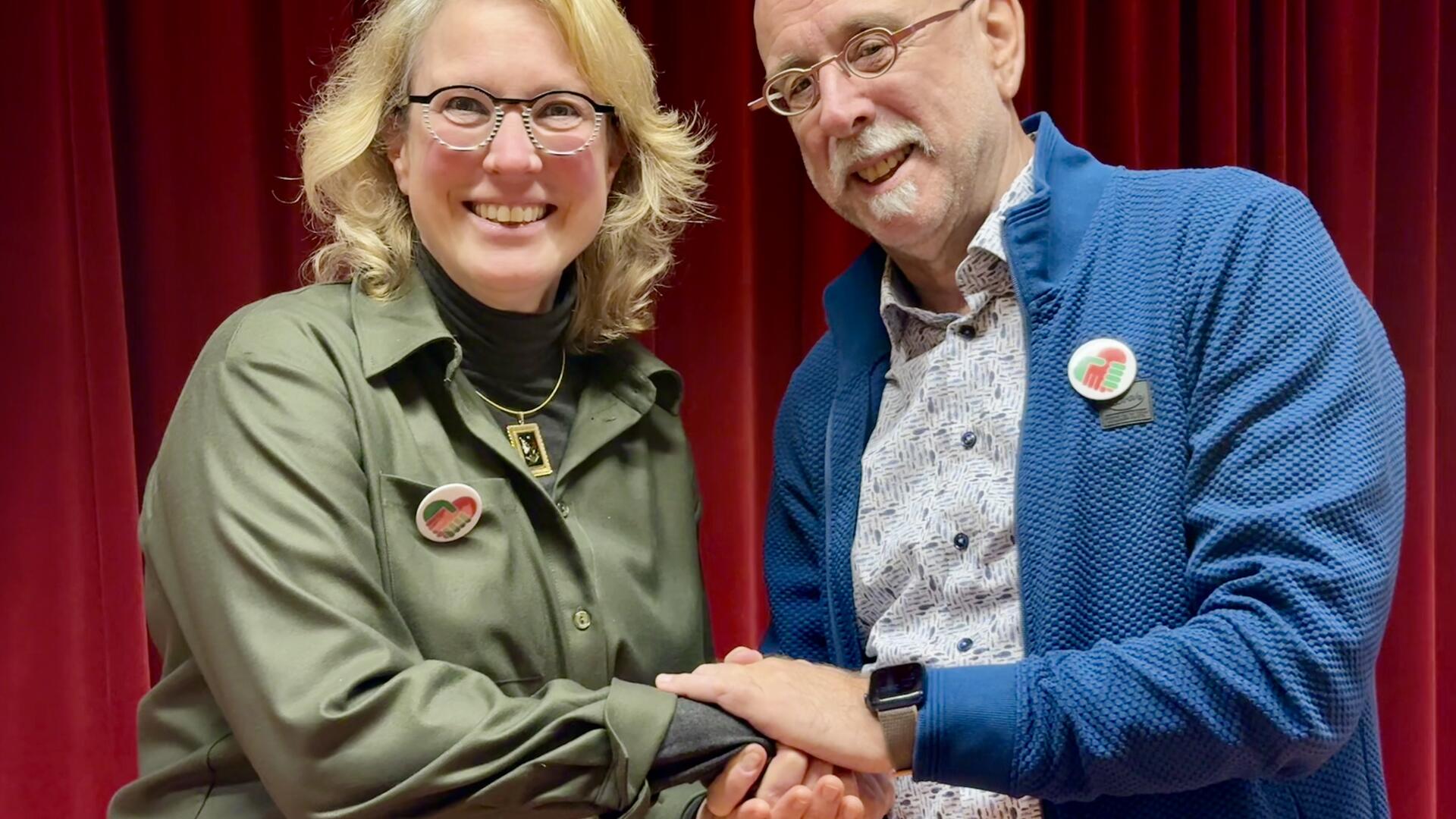 Caroline de Greeff en Henny van der Pol